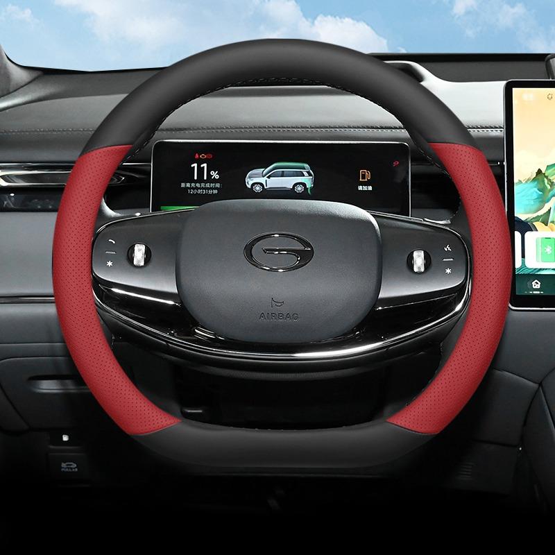 Для GAC Trumpchi S7 S9 2026 2026 Кожаная Накладка на Руль Автомобиля Ультратонкие Противоскользящие Накладки на Ручку Автомобиля Аксессуары для Интерьера