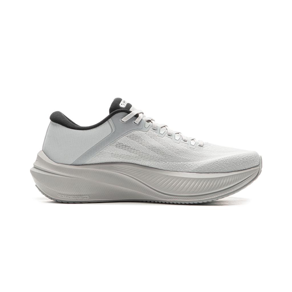 Li-Ning Yuying 5 Модные Универсальные Мягкие Легкие Нескользящие Толстая Подошва Низкие Кроссовки для Бега на Короткие Дистанции Мужские кроссовки Статичный Серый ARHW033-4
