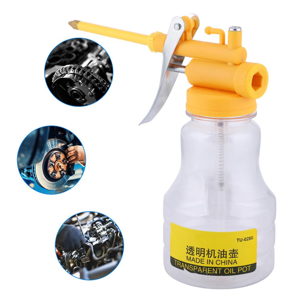 TU 0280 Прозрачная бутылка для масла, масленка для машинного масла, масленка-спрей, 350 г, жесткая трубка