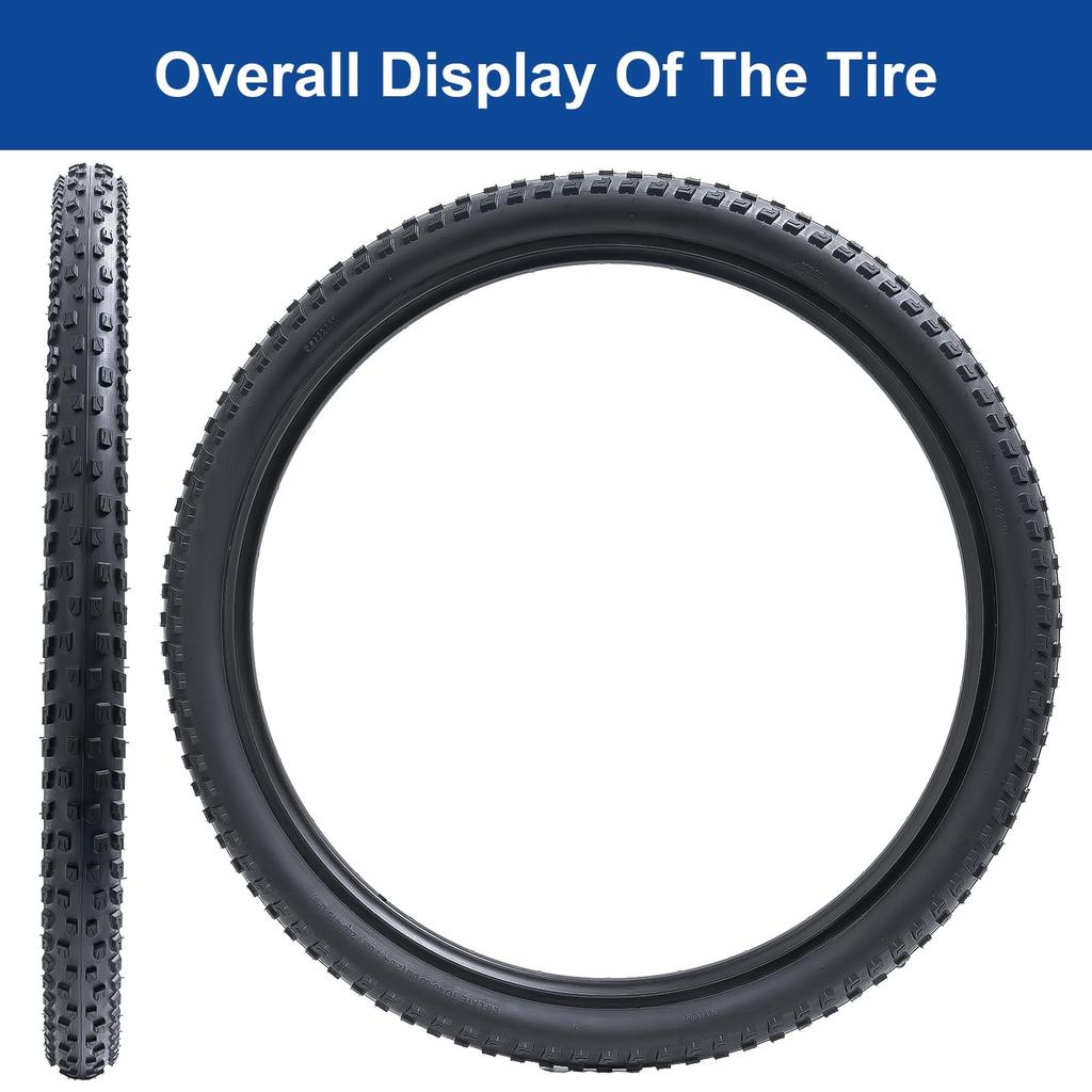 FengCan 27.5x2.10 Tire, 27.5x2.10 54-584 Bicycle Tire, Suitable for 27.5-inch Mountain Bikes and Cross Bikes, 2.10-inch Section Width (BQ039)