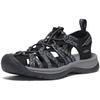 KEEN WHISPER Sandals for Cm Women, BLACK/STEEL GREY, 25.0