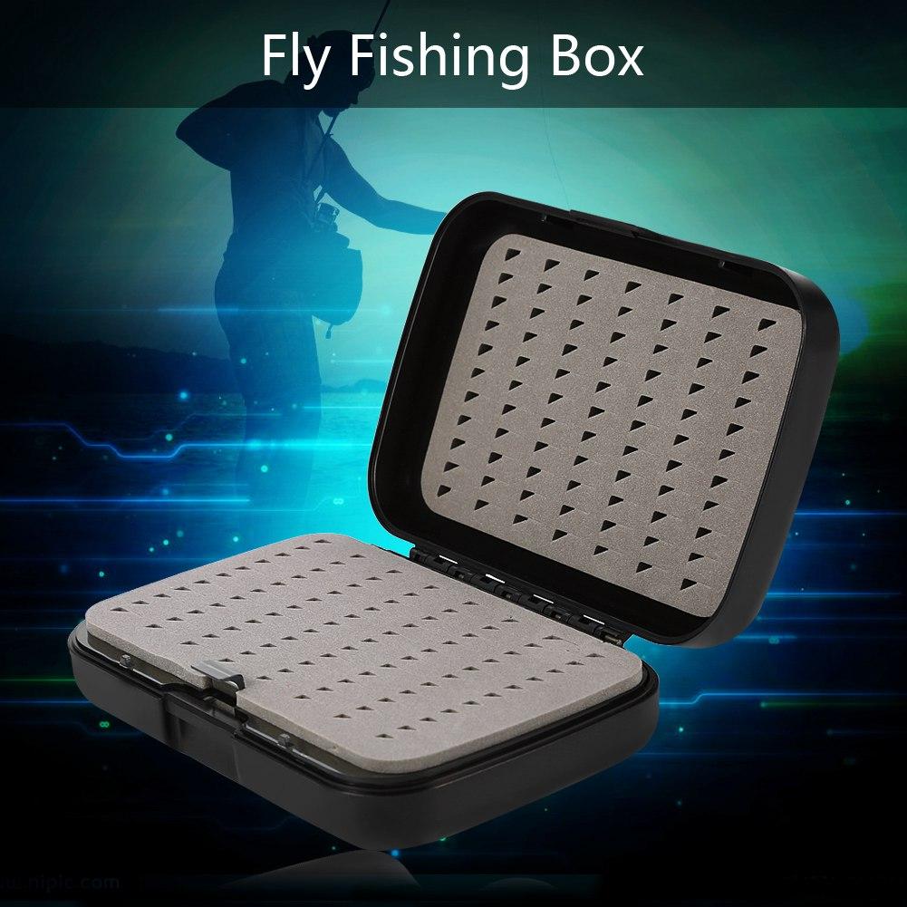 Durable Thickened Waterproof Fly Fishing Bait Lure Hook Tackle Box Storage Case
