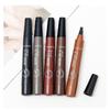 Four Fork Eyebrow Pencil Waterproof Non-makeup Natural Three-dimensional Color Liquid Eyebrow Pencil Lasting Setting Women's Cosmetics Makeup