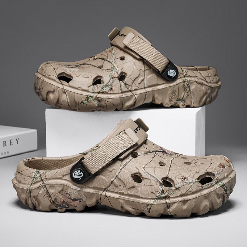 Сандалии на плоской подошве Мужская обувь 2025 Тапочки Мужские сандалии для сада на платформе Мужские летние сандалии Мужские кроссовки Шлепанцы для улицы Домашние сабо