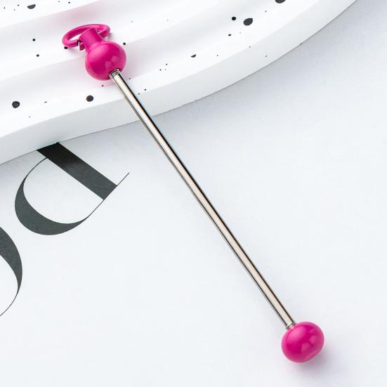 10 шт., брелок с градиентом цвета из бисера, металлические стержни, звенья для проектов «сделай сам», кулон, аксессуары для изготовления ювелирных изделий