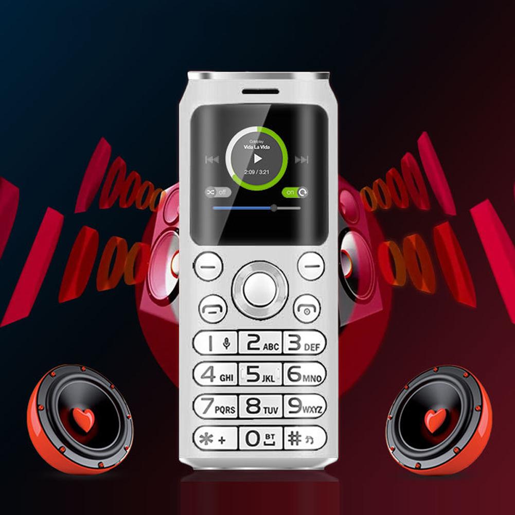 K8 Bluetooth Dialer Mini Детский Студенческий Мобильный Телефон с Двумя Картами и Изогнутым ЭкраномБелый
