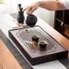 Simple Chinese Tea Tray Rectangular Bamboo Tea Tray Small-scale Tea Storage Tray  Office
