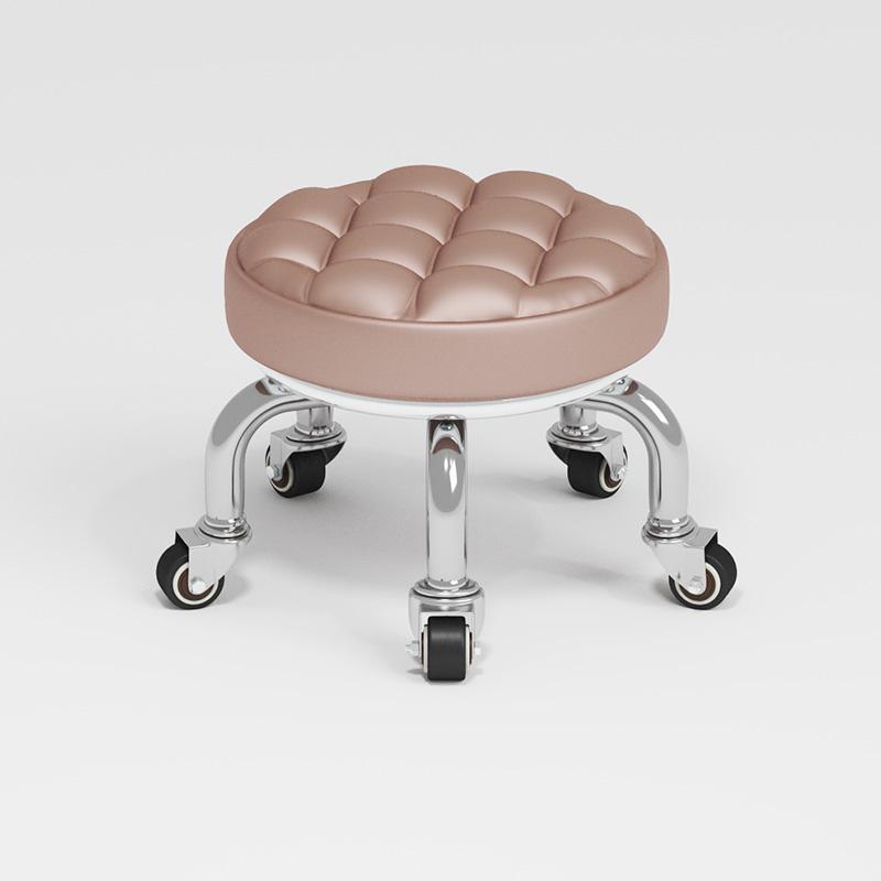 Бесшумный бытовой низкий табурет на колесах - Многоцелевой для переобувания, передвижения ребенка и уборки пола