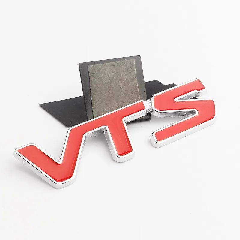 3D Metal VTS Logo Rear Trunk Side Fender Emblem Badge Sticker Decals For Citroen C3 Aircross C4 Picasso Cactus C1 Accessories