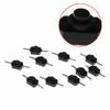 Latching Switch Mini Push Torch 10pcs Black + Silver
