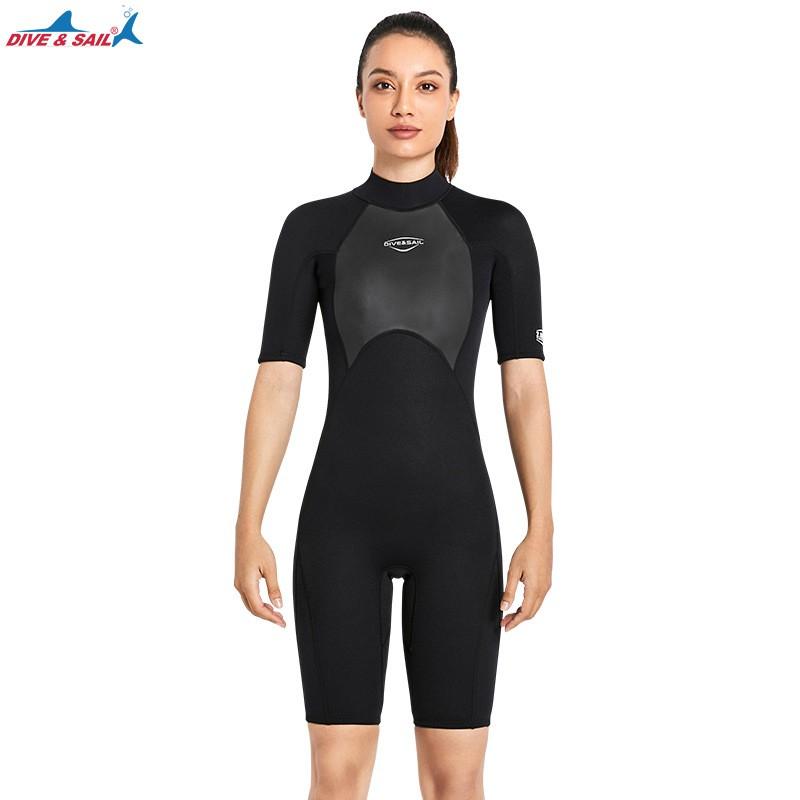 2mm Short Sleeve Wetsuit Snorkeling Diving Swimming Surfing Warmth Protection Unisex Adult