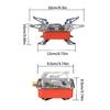 Portable Burner Camping Foldable Windproof Outdoor Gas Tank Stove For Backpacking Camping Hiking  Picnic Camping Burner