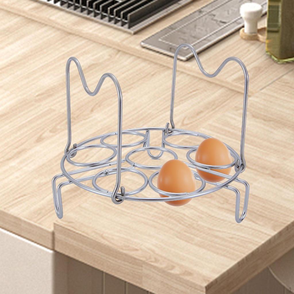 Egg Steamer Rack Steaming Stand Accessories Cooking Gadget Simple, Stainless Steel, Eggs