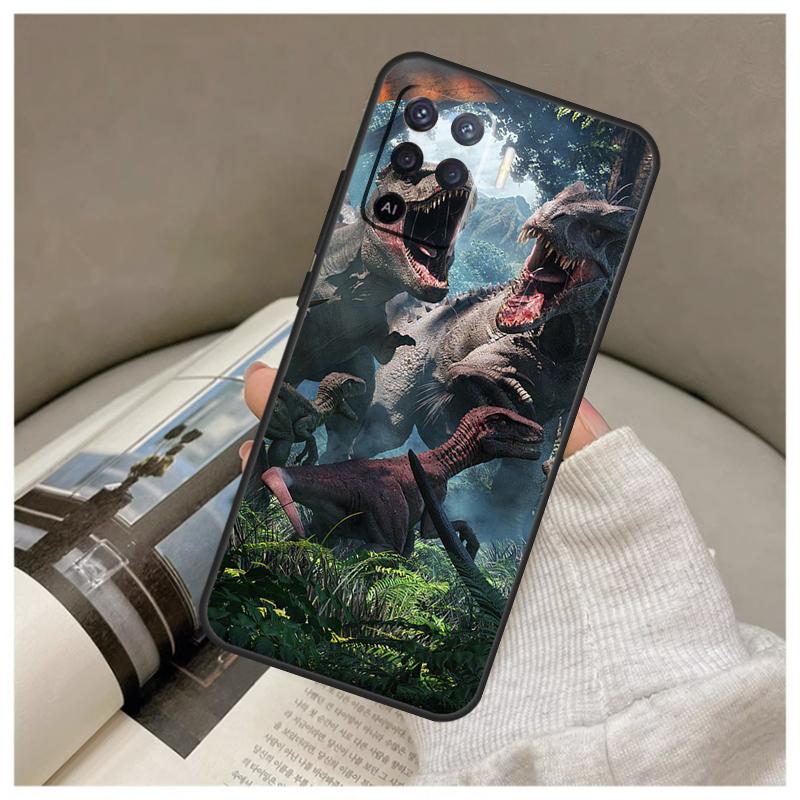 Jurassic Dinosaur World For OPPO A15 A16 A17 A5 A9 A31 A53 A54 A57 S A74 A94 A77 A76 A96 A52 A72 A91 A92 A93 Case