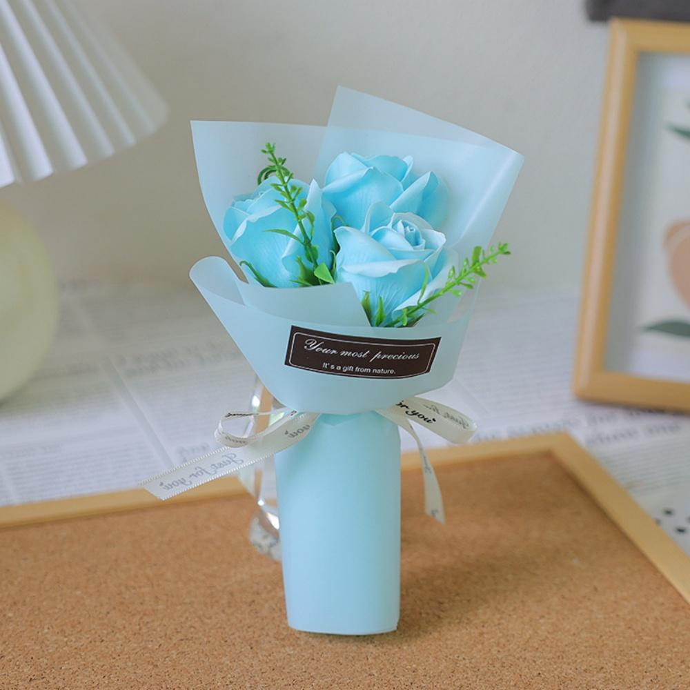 Valentine'S Day Artificial Flower Rose Soap Bouquet Perpetual Flowers Mother's Day Birthday Wedding Party Home Decoration