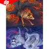 Diamond Painting Cross Stitch Wolf Full Round Diamond Embroidery