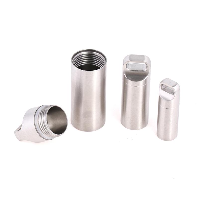 Титановый мини-водонепроницаемый контейнер для таблеток, портативный контейнер для таблеток, чехол для хранения таблеток