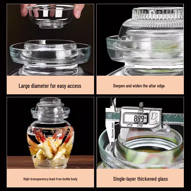 Naijiang Glass Kimchi & Pickling Jar