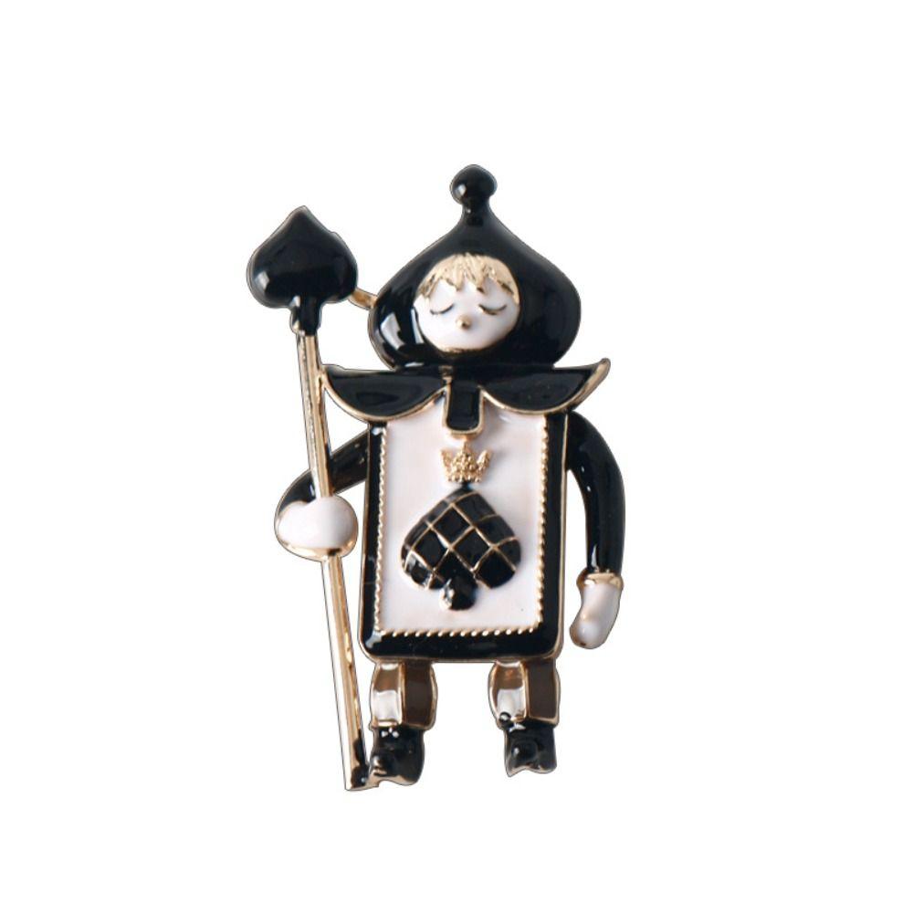 Милая брошь-солдат, мультяшный рыцарь, корсажная клипса, булавка, броши-клоуны, женщина