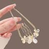 1pc Butterfly U-Shaped Hair Fork Combs Pearl Hair Sticks Hair Clip Hairpins Women Girl Hair Accessories Ornament Styling Tool
