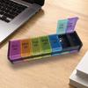 Practical Waterproof Remind 7 Day 14 Grids Daily AM/PM Fish Oil Box Weekly Pill Organizer Household Supplies Portable Pill Case