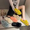 Classic Winter Fluffy Women Slippers Soft Plush Cozy House Slipper Furry Open Toe Indoor Casual Warm Plush Shoes
