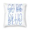 Go Big Blue University Of Kentucky Square Pillowcase Polyester Linen Velvet Creative Decor Throw Pillow Case Room Cushion Cover
