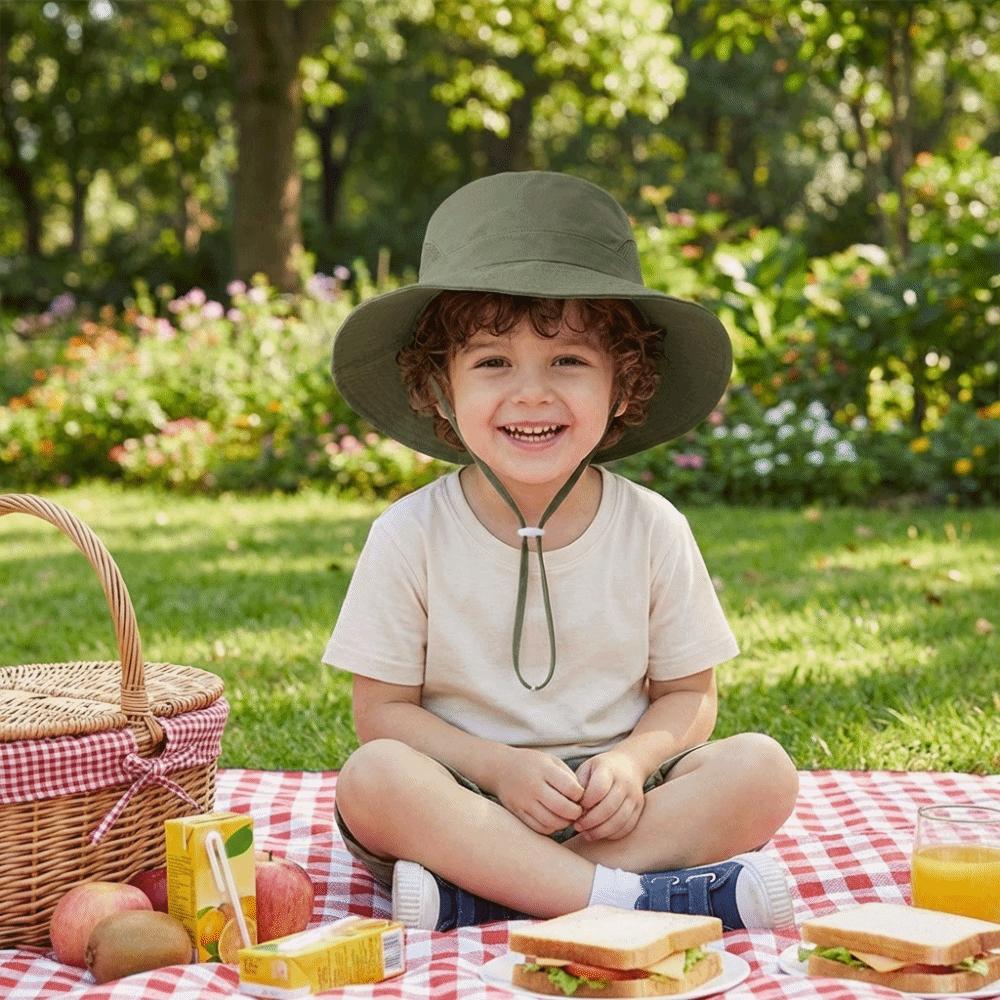 Breathable Quick Dry Fisherman Hat Lightweight Beach Hat Children Kids Sun Protection Hat  Summer