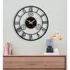 Stylish Metal Wall Clock for Home and Hall, Living Room, Bedroom, Office, Antique Big Size Modern Wall Watch for Home Decor (40 Cm)