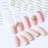 Лента для ногтей в форме полумесяца с 3D-эффектом, ультратонкая, розово-золотая, с полосками, линии для дизайна маникюра