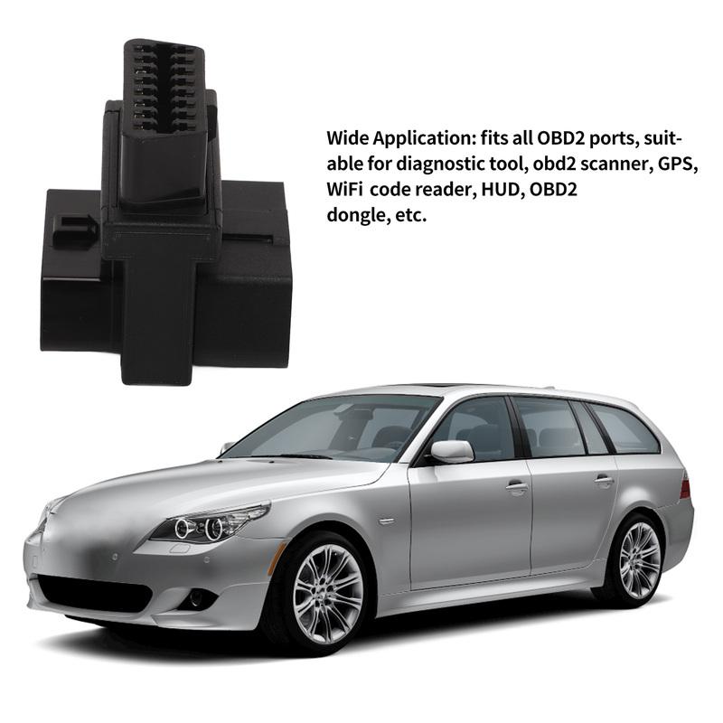 OBD2 Адаптер 16-контактный папа на 2 гнезда Разветвитель Plug and Play для Диагностического Удлинителя Преобразователь OBDII Кабеля