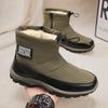 Модные ботильоны Зимние теплые зимние ботинки с круглым носком Повседневные кроссовки Мокасины из парусиновой ткани Спортивная и досуговая мужская обувь Спортивная мода