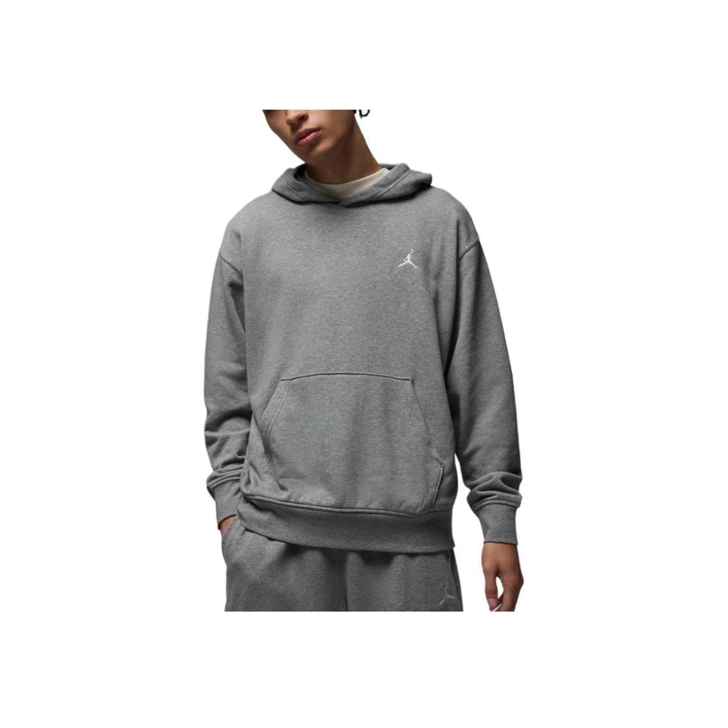 Jordan Brooklyn Comfortable Soft Pullover Hooded Long Sleeve Sweatshirt Men sweatshirt Gray FV7283-091
