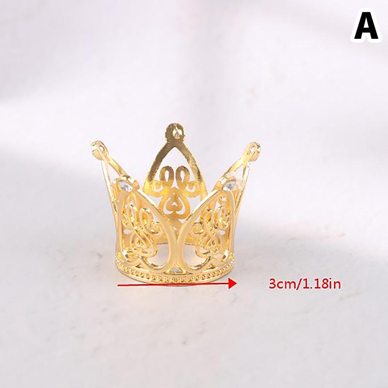 Crown Cake Decoration Princess Topper Children Ornaments For Wedding Birthday KTY