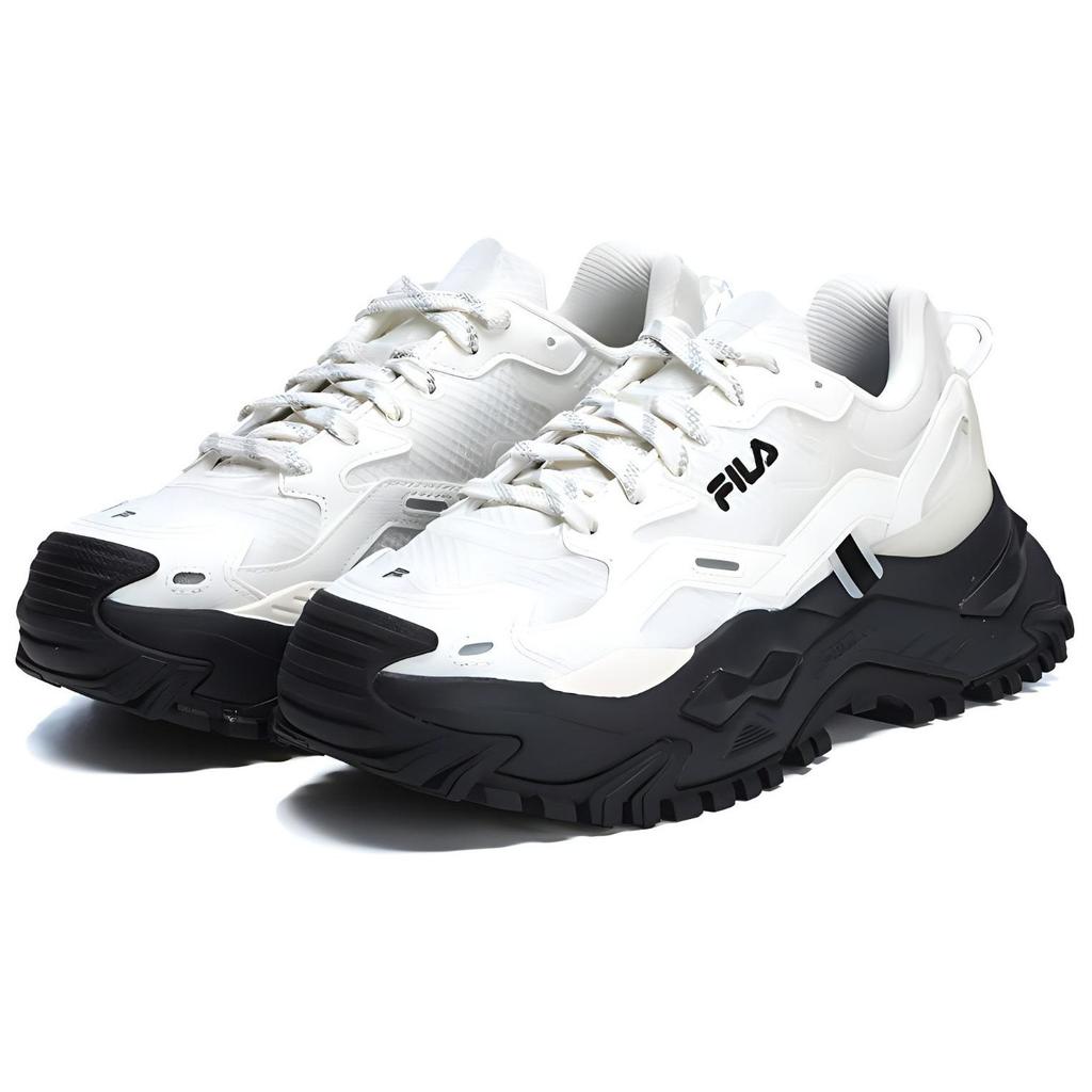 Fila Fusion Bianco Твердые конфеты Удобные Универсальные Низкие Повседневные Кроссовки Женские Белые T12W321301SSW