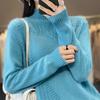 Women's Cashmere Sweater Qinghe Cashmere 30% Cashmere 70% Wool Autumn and Winter Pullover Warm and Fashionable