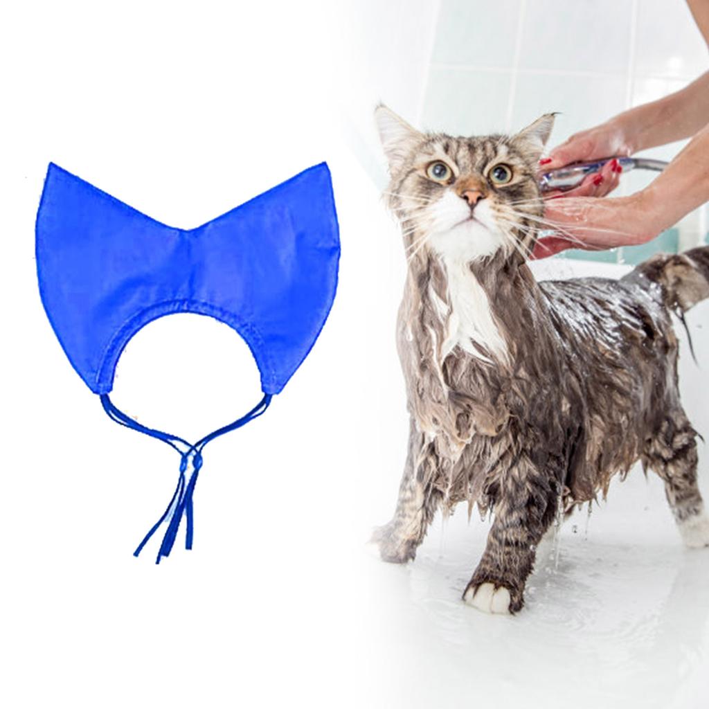 Водонепроницаемая шапочка для купания кошек разных размеров, удобная защитная шапочка для душа для домашних животных и салона для домашних животных