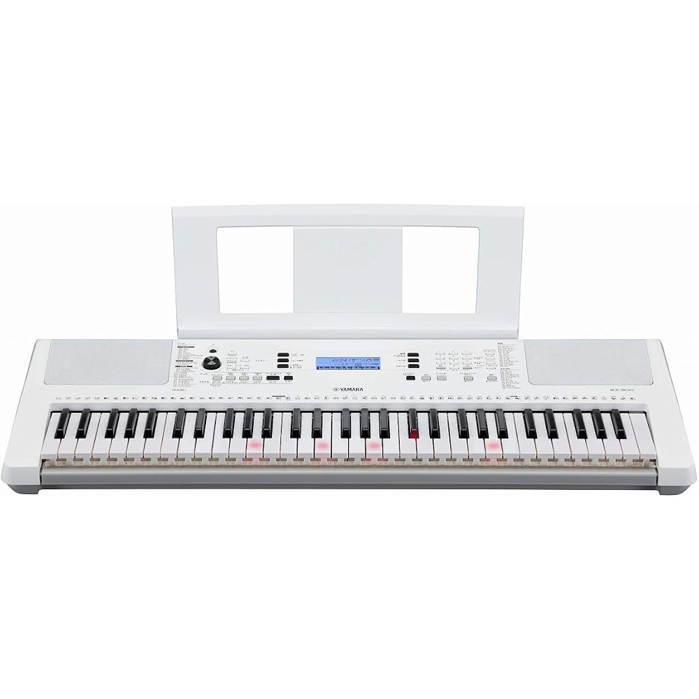 YAMAHA Портативное пианино EZ-300 с подсвечивающимися клавишами, 61 клавиша, встроенные песни