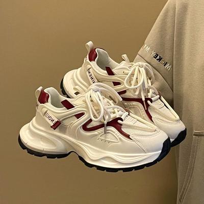 Винтажные спортивные кроссовки в стиле Maillard для женщин 2025 осень новинка универсальные модные повседневные и легкие кроссовки для бега