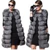 Women's Winter Plus Size Thickened and Padded Round Neck Mid-length Loose Vest Double Shoulder Jacket Warm Casual Comfortable Waistcoat
