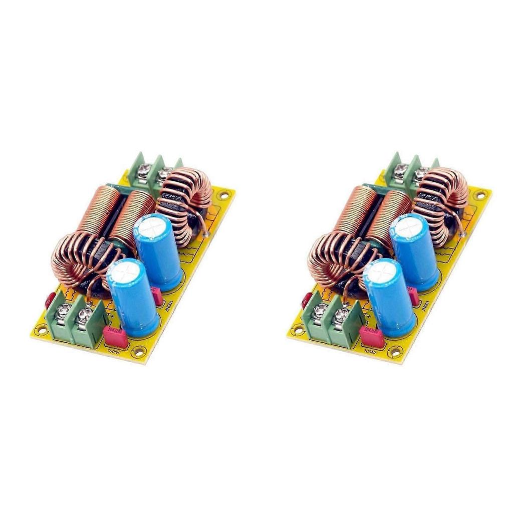 2X 20A DC LC Filter EMI Electromagnetic Interference Filter Emc Fcc High Frequency Power Filtering for 12V 24V 48V Car