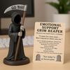 Halloween Emotional Support Grim Reaper Figurine Take The Sickle Ornament Decoration Crafts