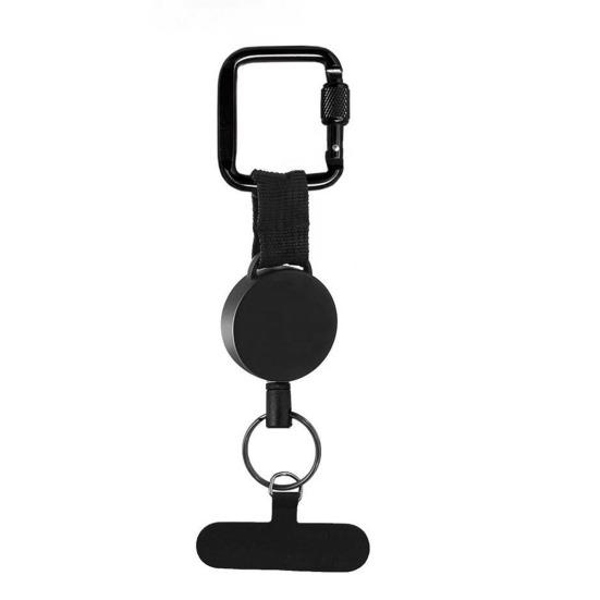 Противоугонный ремешок для мобильного телефона, выдвижной стальной трос с запирающимся металлическим крючком, вращающийся на 360 градусов ремешок для телефона для походов, путешествий, использования на открытом воздухе