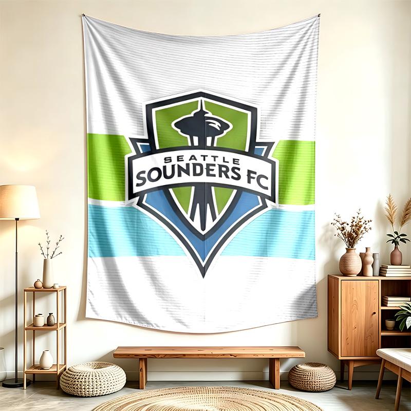 Seattle Sounders FC (5) Tapestry Suitable For Decorating Homes Dorms And Bedrooms Soft To The Touch And A Perfect Gift For Friends And Family
