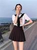 2024 Women's High Waist JK College Style A-Line Pleated Skirt for Spring/Summer