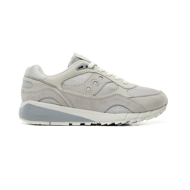 SAUCONY Shadow 6000 Классический Ретро Тренд Сетка Замша Нескользящие Прочные Низкие Повседневные Кроссовки для Бега Унисекс кроссовки Светло-серый S79033-4