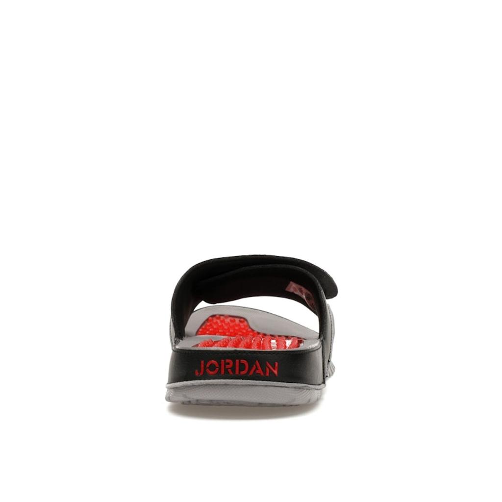 Air Jordan Hydro 4 Retro Слайды Черный Цемент Мужские Кроссовки Цементно-Серый Огненно-Красный 532225-060