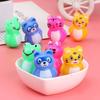 4 Pcs Tumbler Adorable Roly Poly Plastic Cartoon Animal Tumbler Rattles Tumbler Toys