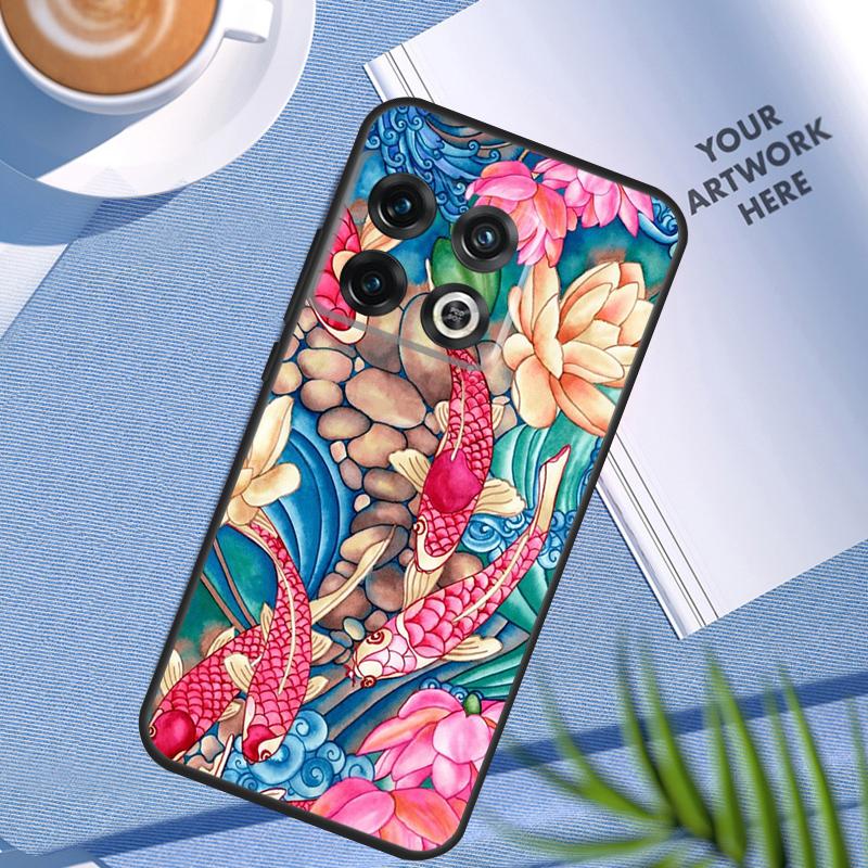 Чехол Ying Yang с рыбками Кои для OnePlus 11 12 9 10 Pro 10R 9R 8T 10T 12R Nord N10 N20 N30 2T CE4 CE 2 3 Lite