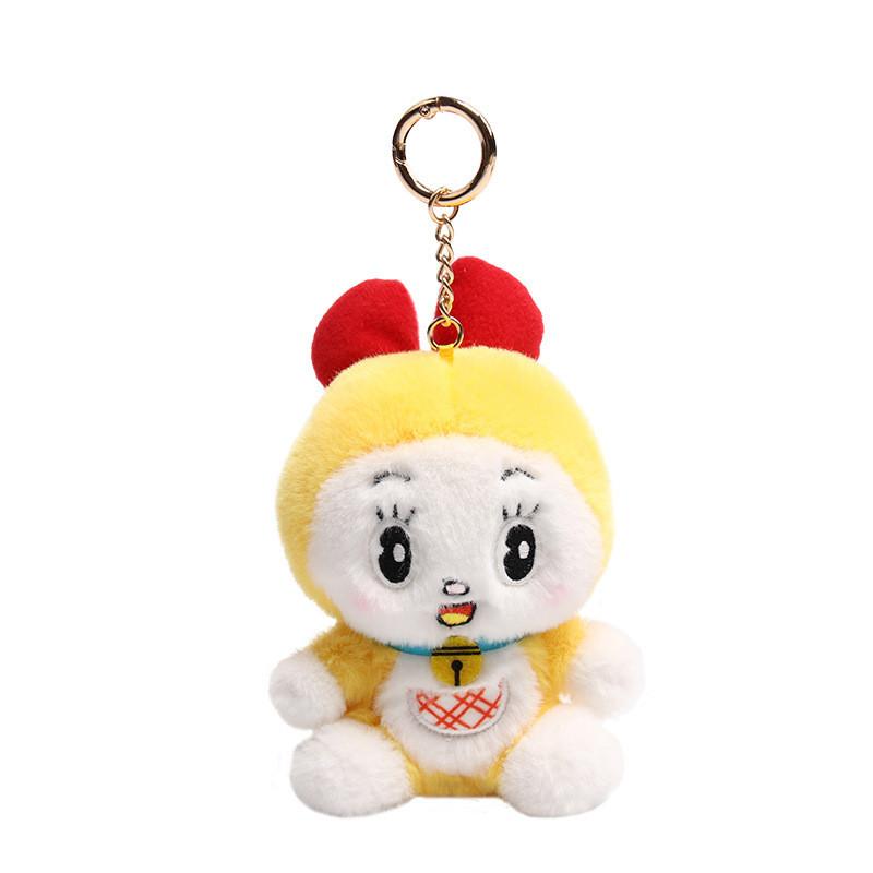 Doraemon Keychain Plush Bag Charm Super Soft Pp Cotton Stuffed Toy Gift For Anime Fans Kids